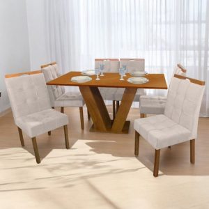 Mesa Classic 160m com 6 Cadeiras