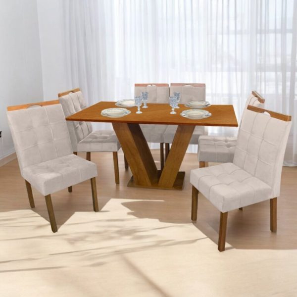 Mesa Classic 160m com 6 Cadeiras