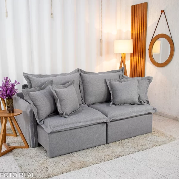 Sofá Cama Lima Retrátil Reclinável - Imagem 2