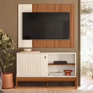 Alternative view of RACK COM PAINEL WOOD  PORTA DESLIZANTE – TV ATÉ 42