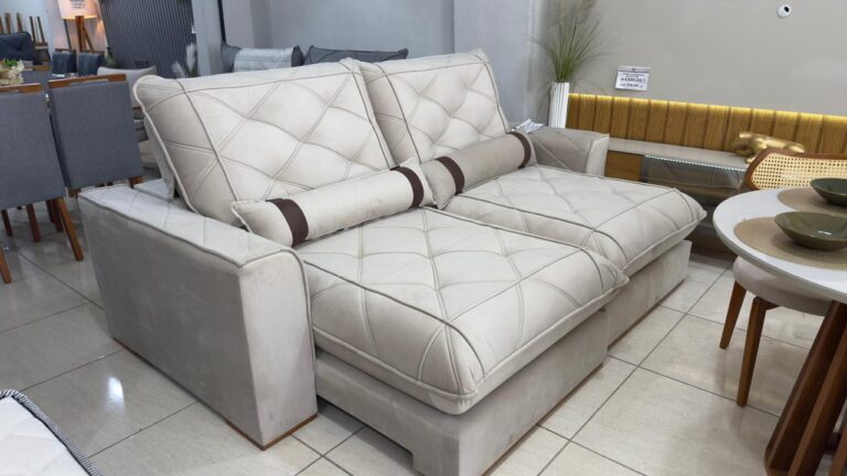 Retrátil e Reclinável 250cm Vicam Molas Ensacadas - Imagem 4