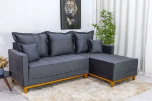 Sofá 3 Lugares com Chaise Molas Ensacadas - 2,30m