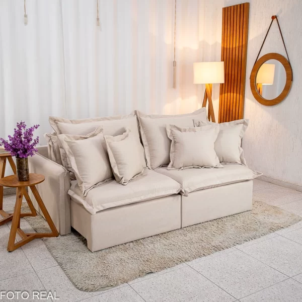 Sofá Cama Lima Retrátil Reclinável - Imagem 4