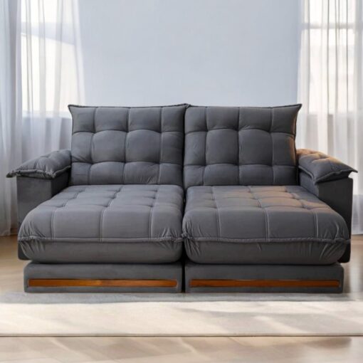 Sofá Retrátil Reclinável Veneza 2,50m - Molas Ensacadas D33 - Imagem 3