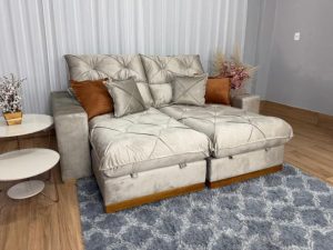 Alternative view of Sofá Retrátil e Reclinável Gran Bello 2,50m - Molas ensacadas