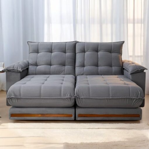 Sofá Retrátil Reclinável Veneza 2,50m - Molas Ensacadas D33 - Imagem 2