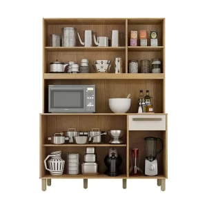 Alternative view of Armário de Cozinha Rubi Cinamomo/Off Larg.1.20m - Valdemoveis