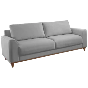 Alternative view of Sofá com Chaise 2,90m Chenile Linho Cinza Firenze – RONDOMÓVEIS (cópia)