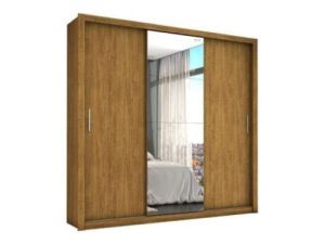 Guarda-Roupa Veneza Plus c/ espelho 3 portas e 4 gavetas