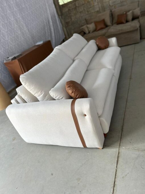 Sofá Cama Retrátil Alice 2,30m - Linho - Imagem 12