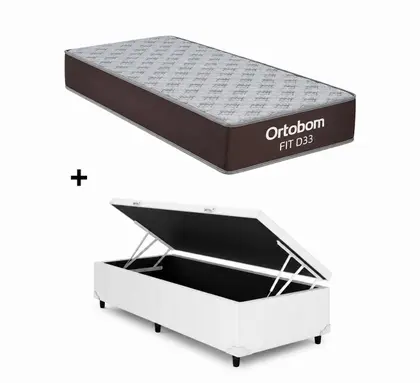 Base Báu Dream + Colchão Solteiro Fit D33 – ORTOBOM