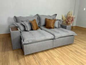 Sofá Cama Retrátil Gael 2,50m - Molas Ensacadas D33 (Sem caixa)