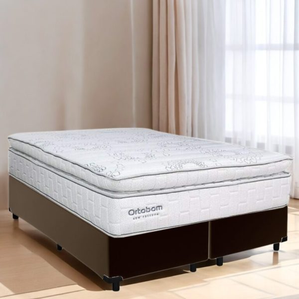 Colchão Queen New Freedom ORTOBOM  + Base Box Simples