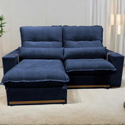 Sofá Retrátil Reclinável Tiggo 2,00 m - Molas Ensacadas - Imagem 2