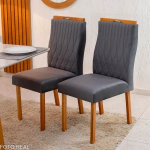 Alternative view of 2 Cadeiras Madeira  Entregue Montada