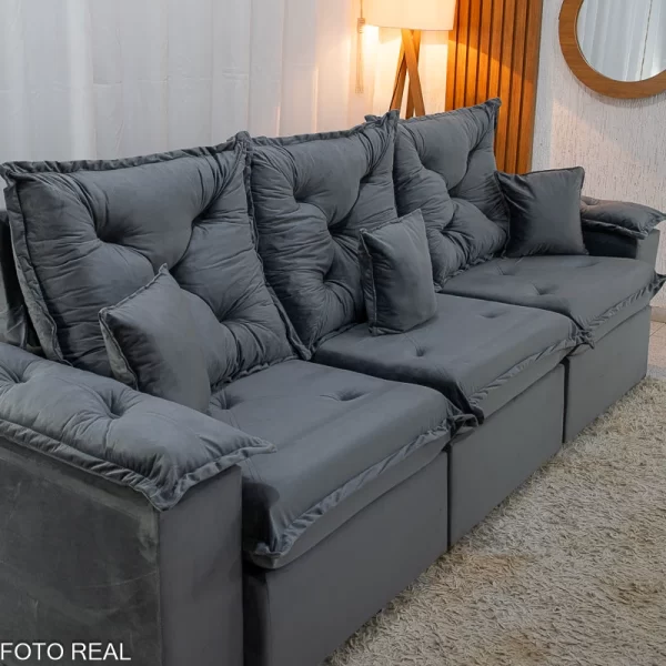 Sofá Retrátil Reclinável 2,70m – Angra - Imagem 2