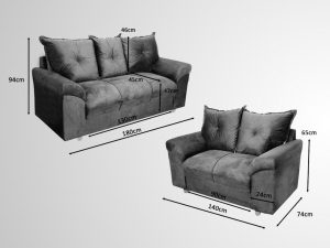 Alternative view of Sofá 2 e 3 Lugares  Chile