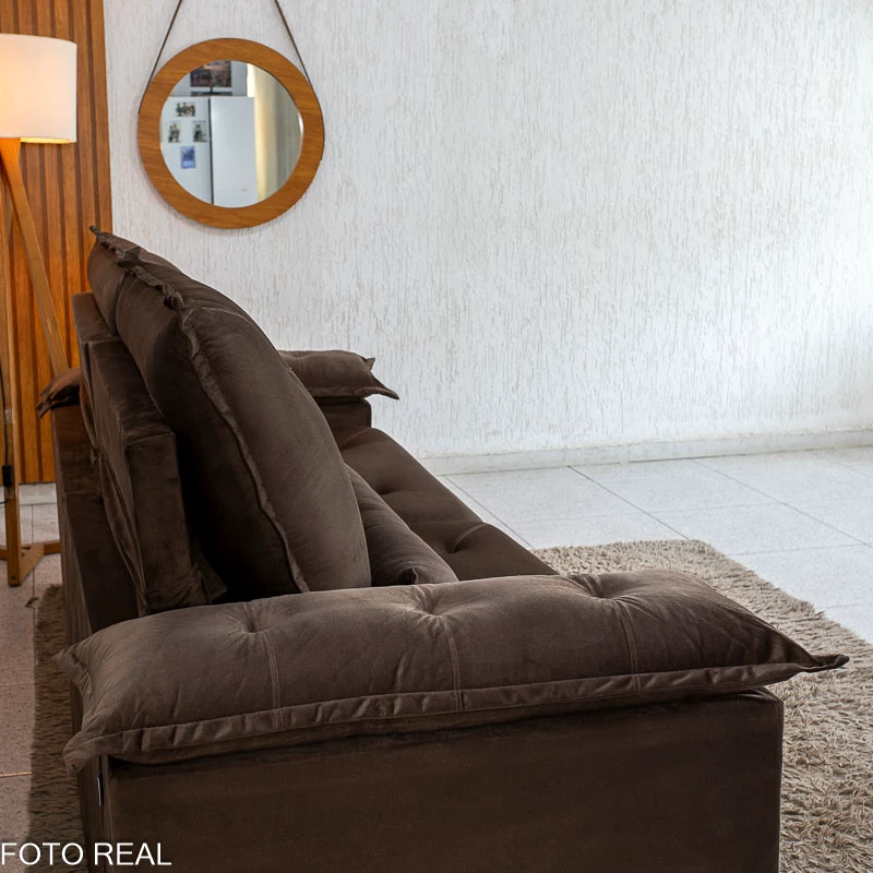 Sofá Retrátil Reclinável suki 2.30m - Imagem 6
