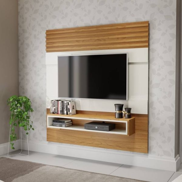 Painel até 55″ Antix PA20 Off White/Freijó - Imagem 2