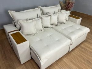 Alternative view of Sofá Cama Retrátil Gabriela 2,10m - Molas Ensacadas D33