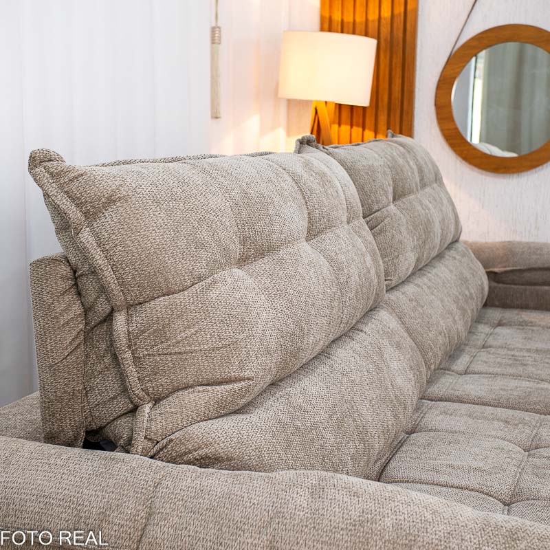 Sofá Retrátil Reclinável Itália 2.90m Molas Ensacadas - Imagem 5