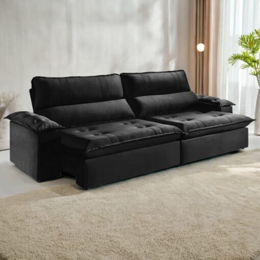 Sofá Retrátil Reclinável Argentina 2,50m - Molas Ensacadas (Sem caixa) - Imagem 3