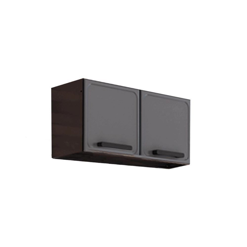 Armario Aco Duplo Baixo 2P Estilo Grafite Bertolini