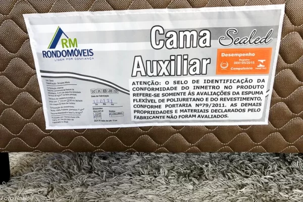 Cama Solteiro Duo Box + Cama Auxiliar 88x188x60 Espuma D33 - Rondomóveis - Imagem 3