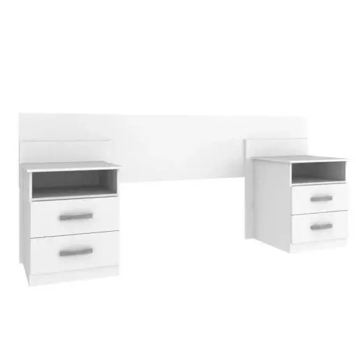 Cabeceira Elegance Casal Queen com 2 Mesas de Cabeceira - Imagem 2