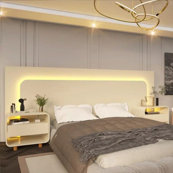 Cabeceira Box Innova Casal140 Queen160 king195 com LED - Imagem 2