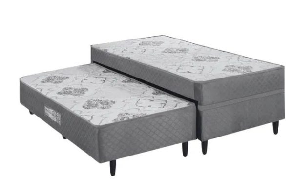 Colchobox Solteiro Prestige com Molas e Cama Auxiliar EcoTec