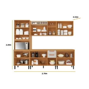 Alternative view of Cozinha Napoles Completa 5 Peças 13 Portas 2 Gavetas Itatiaia