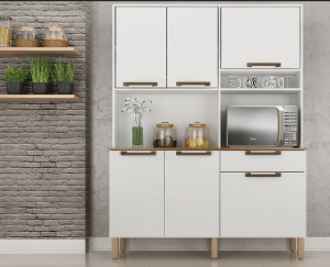 ARMÁRIO DE COZINHA NEW SIENA 2019 COM 6 PORTAS E 1 GAVETA – SALLETO