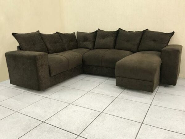 Conjunto Estofado Canto 2x3 Lugares e Chaise, - Imagem 5