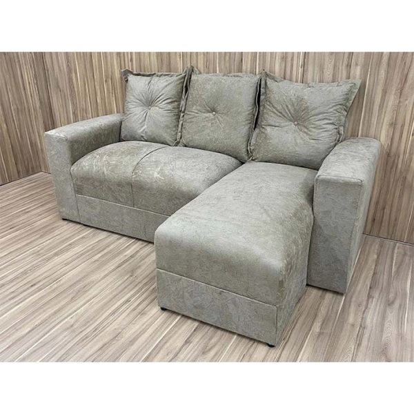 Conjunto Estofado Lucas 2 Lugares e Chaise - Imagem 2