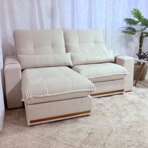 Sofá Retrátil  Reclinável Tiggo 2,00 m - Molas Ensacadas