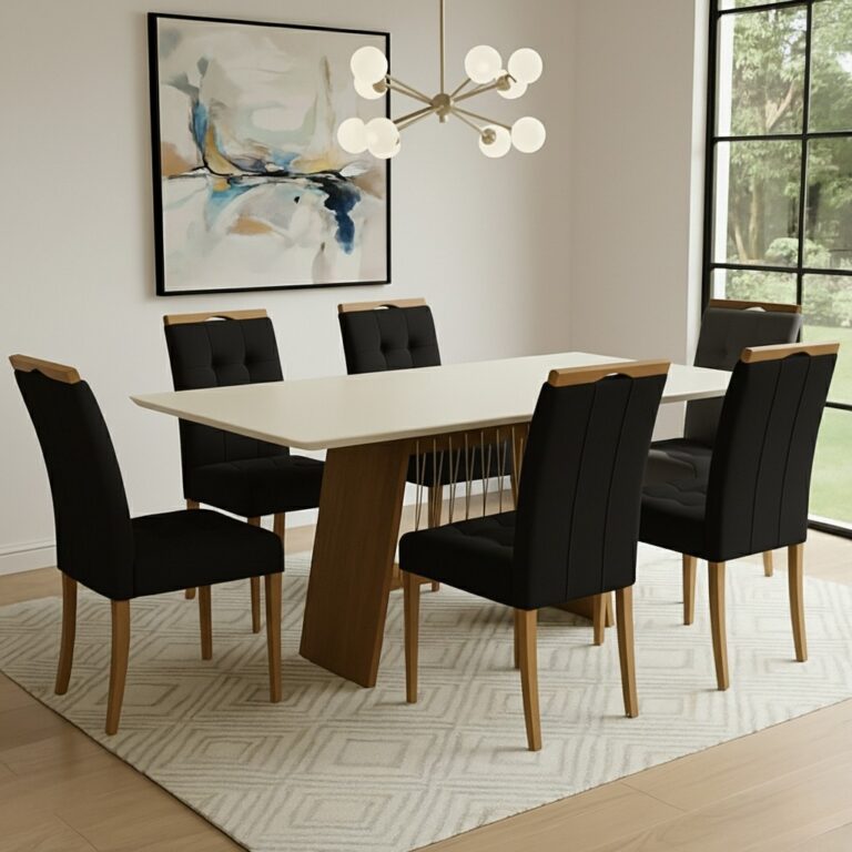 Mesa de Jantar Damiana com 6 Cadeiras – KAPPESBERG - Imagem 4