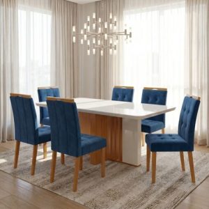 Alternative view of Mesa Astrid (Tampo Maxi) 170 Amêndoa Clean/Off White