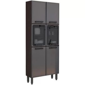 Paneleiro Aco Duplo 4PM2PA2Vdr Estilo Grafite Bertolini