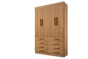 Roupeiro Mônaco Plus 4 Portas 8 gavetas D Doro
