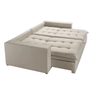 Alternative view of Sofá Cama com Baú  em Linho Retrátil e Reclinável