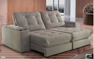 Sofá Retrátil e Reclinável Inglaterra 2,90m – Molas ensacadas D33