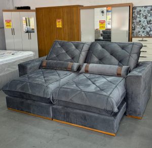 Retrátil e Reclinável 250cm Vicam Molas Ensacadas