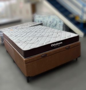 Colchão Casal Fit D33 17 cm – ORTOBOM + base bau