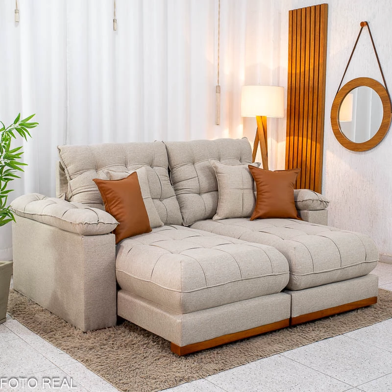 Sofá Retrátil Reclinável Austin 2,50m – Molas Ensacadas