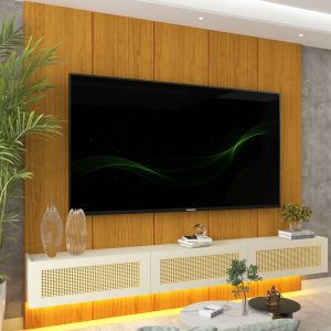 Home Suspenso Native Rattan c/Led 2.20m