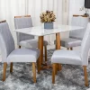 Mesa de Jantar  120×80 4 Cadeiras  Madeira Maciça