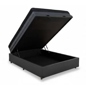 Box Baú Casal Blindado + Colchão Casal Ortopédico EPS Iso Dupla Face D33 Ortobom