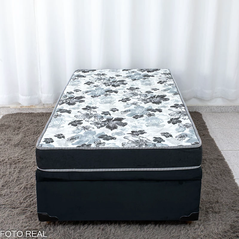 Box Baú + Colchão Solteiro. Santé 100% Espuma D33 -Nosso Sonho - Imagem 3