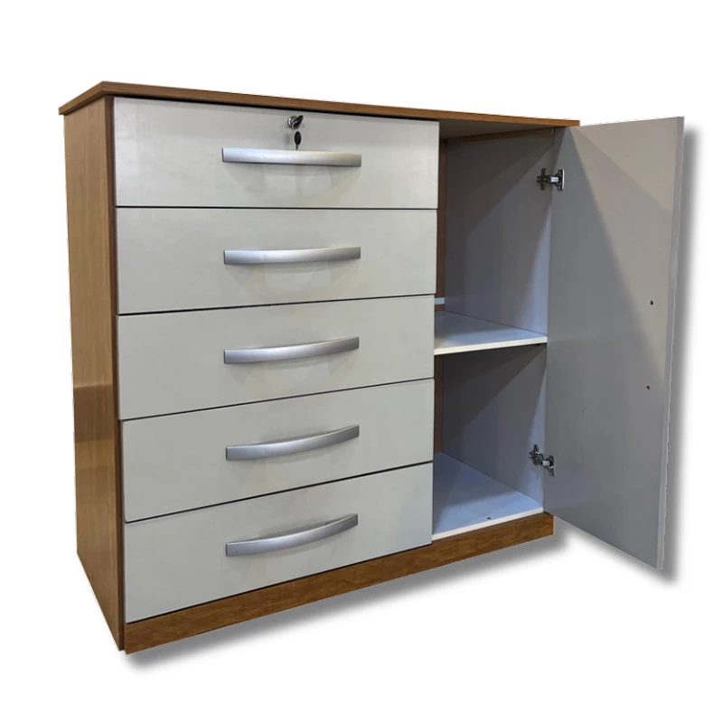 Cômoda Vane 5 Gavetas 1 Porta Larg. 0.92m - Imagem 2